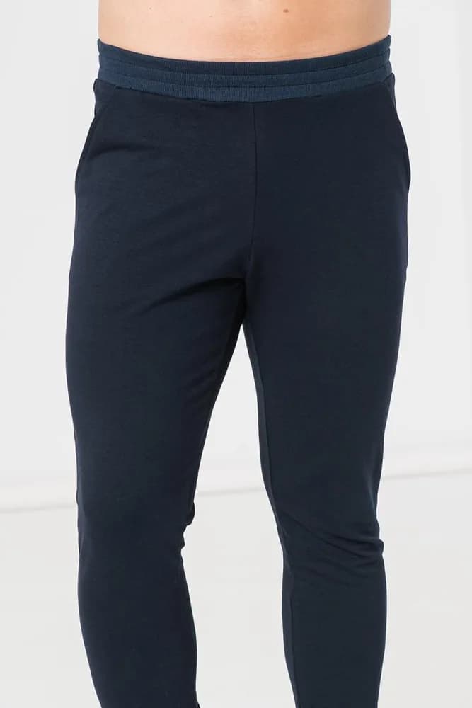 PANTALON COTON CASUAL BARBATI NAVY-M — miniatură