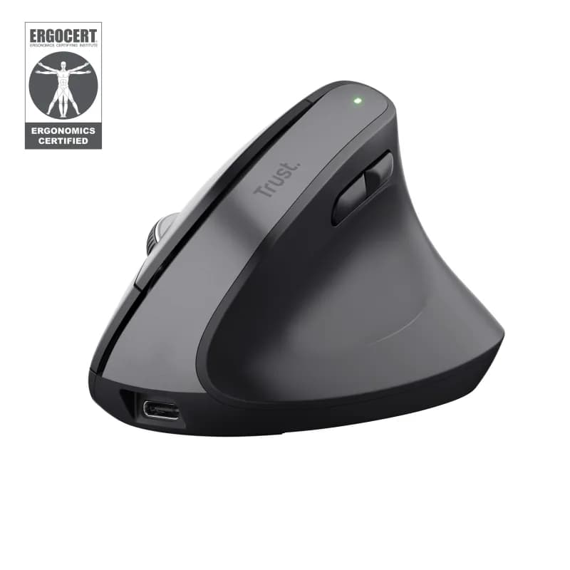 Mouse Wireless Trust Bayo+, 2400 DPI, Negru