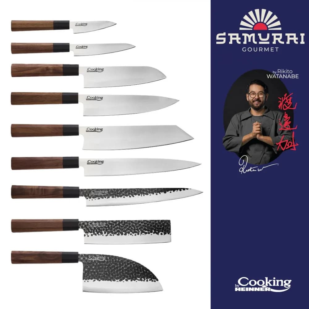 CUTIT GYUTO 23 CM, RIKITO WATANABE, SAMURAI GOURMET, COOKING BY HEINNER — miniatură