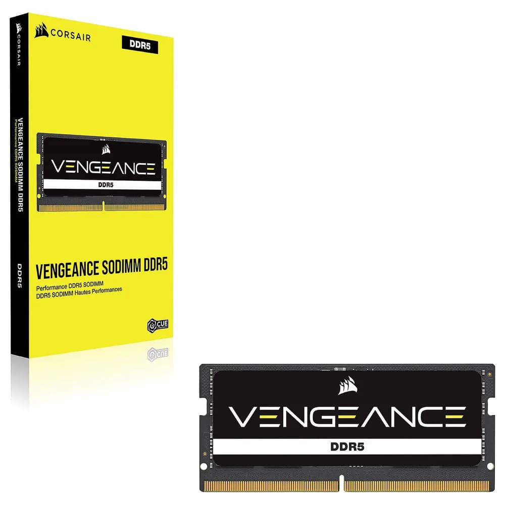 Memorie Notebook Memorie Corsair Vengeance SO-DIMM, 16GB, DDR5, 5200MHz, CL44 "CMSX16GX5M1A5200C44" — miniatură