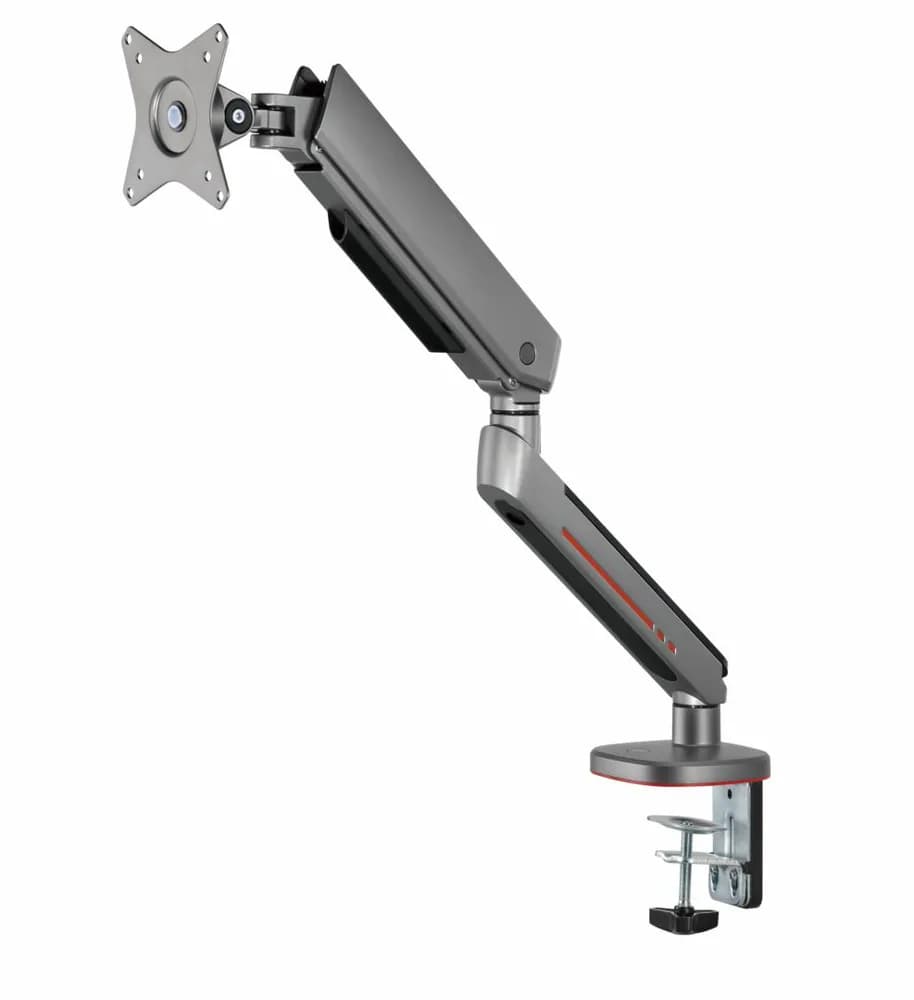 Brat pentru monitor, Material: Oțel, Aluminiu, Plastic, Suprafață finisaj : acoperire cu Pulbere, Culoare: Alb Texturat Fin, Gri Spațial, Dimensiune compatibila ecran: 27"-45", tehnologie arc, Greutate maxima (pe ecran): 5~14 kg, Greutate maxima pentru ecran curbat (pe ecran): 5~12 kg — miniatură