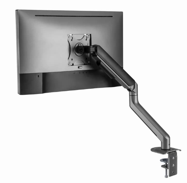 SUPORT de birou Gembird, pt 1 TV/monitor plat, diag. max 17-32 inch, rotatie, inclinare, pivotare, max 9 kg, space-grey, "MA-DA1-05" — miniatură
