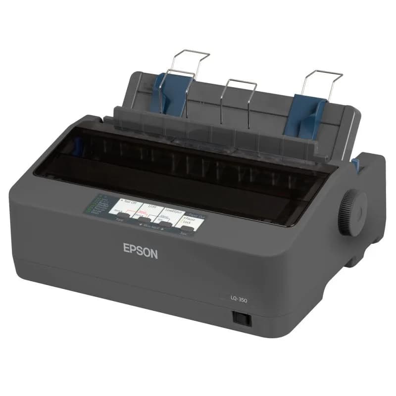 Imprimanta matriceala mono Epson LQ-350, dimensiune A4, numar ace: 24 pini, viteza 10cpi, rezolutie 360x180dpi, memorie 128KB, limbaje de printare IBM 2390 Plus, ESC/P2, interfata USB 2.0, Bidirectional parallel, RS-232, consumabile: S015633, optional: suport role hartie C12C811141. — miniatură