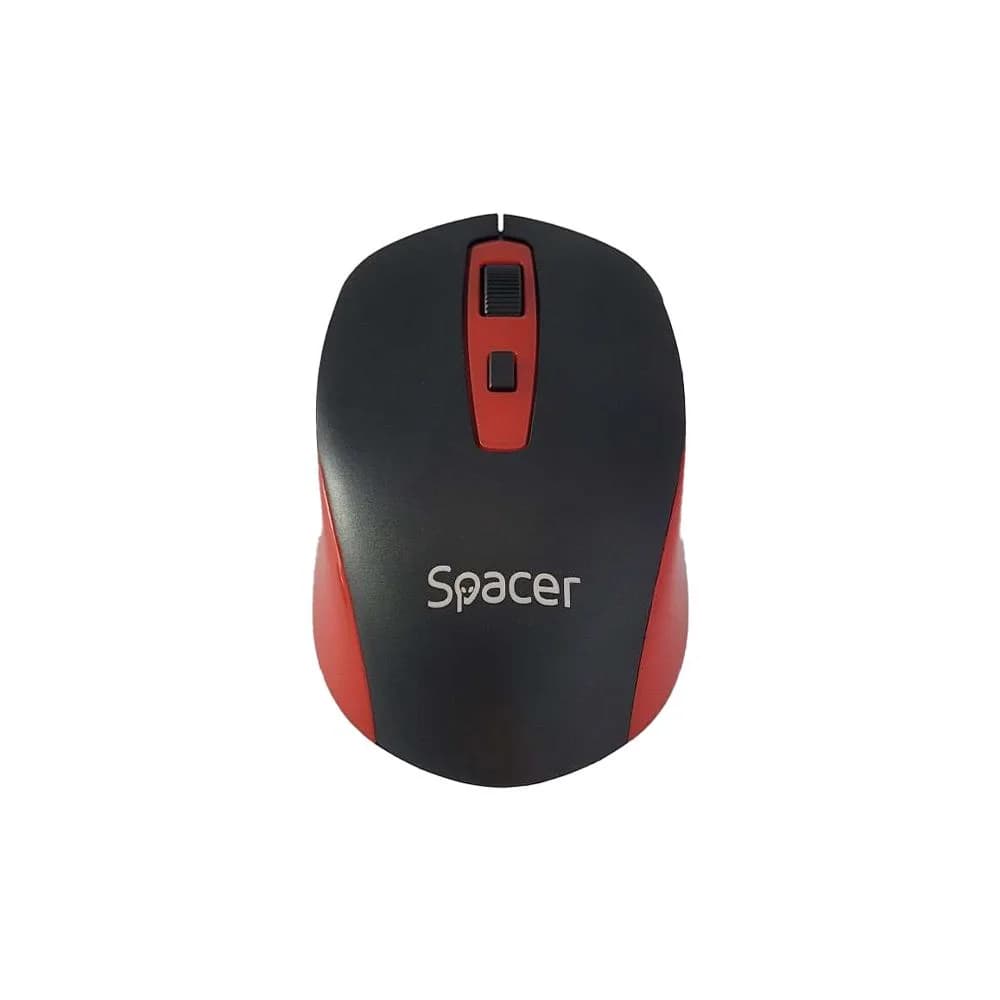 Mouse Wireless SPACER SPMO-WS01-BKRD, 1600 dpi, Multicolor — miniatură