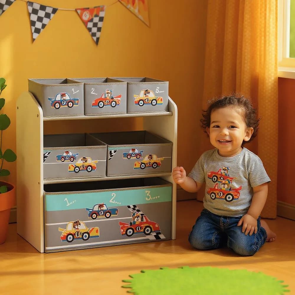 Dulap depozitare jucarii Cars, U-Grow — miniatură