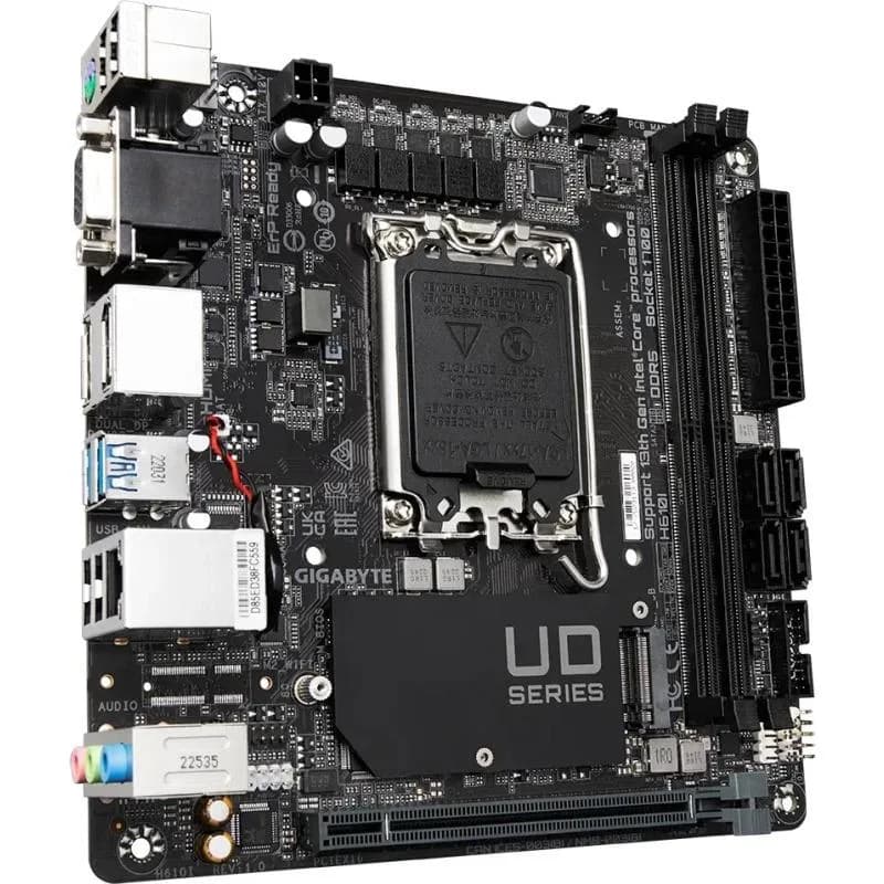 Placa de baza Gigabyte H610I, Socket 1700, DDR5, Mini-ITX — miniatură