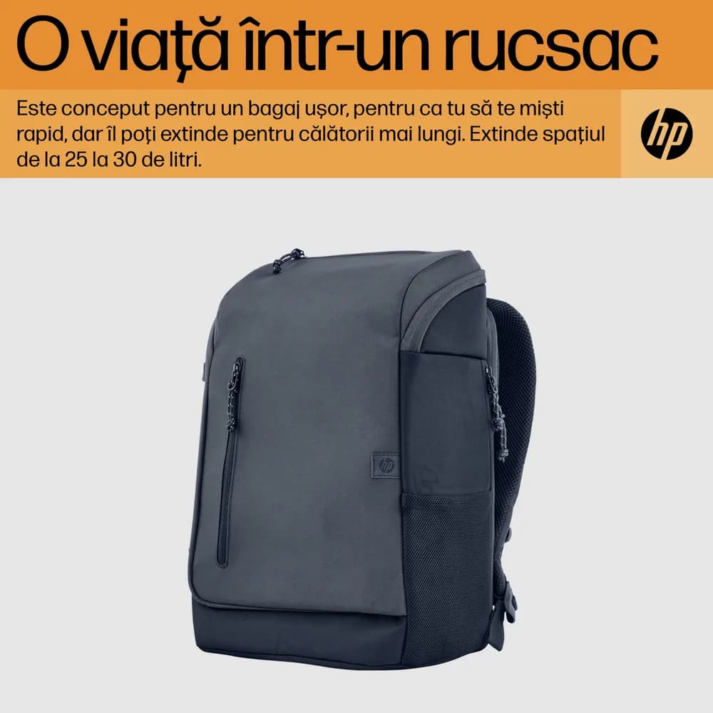 HP Travel 25 Liter 15.6inch Iron Grey Laptop Backpack "6H2D8AA" — miniatură