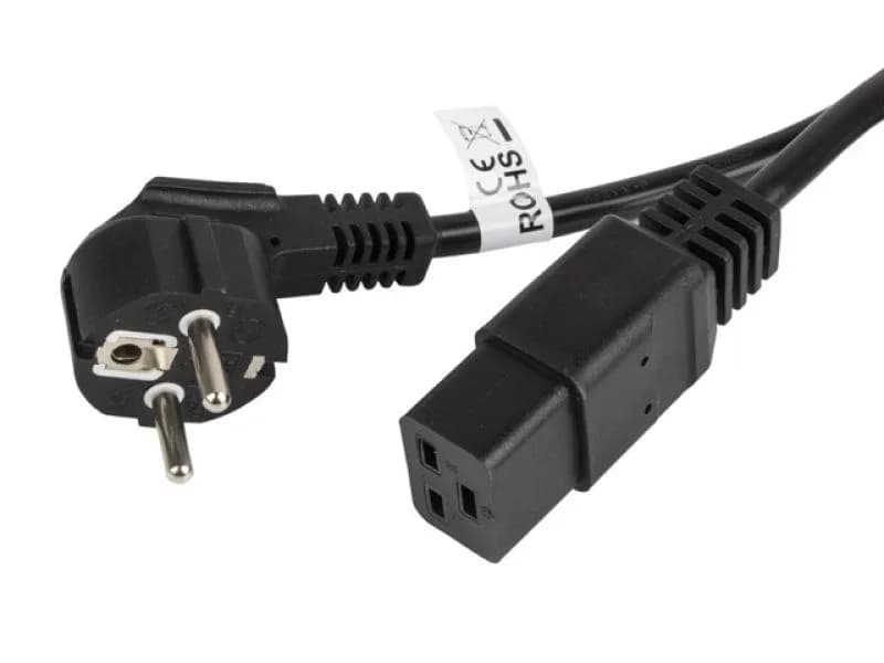 Cablu alimentare CEE 7/7 IEC 320 C19 1,8 m 16A VDE negru