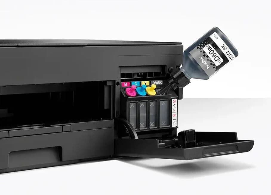 Multifunctional Inkjet CISS Color Brother DCP-T420W, A4,Functii: Impr|Scan|Cop,Vit de Print Mono:16ipm,Vit de print color:9ipm,Conectiv:USB|WiFi,Duplex:Nu,ADF:Nu "DCPT420WYJ1" — miniatură