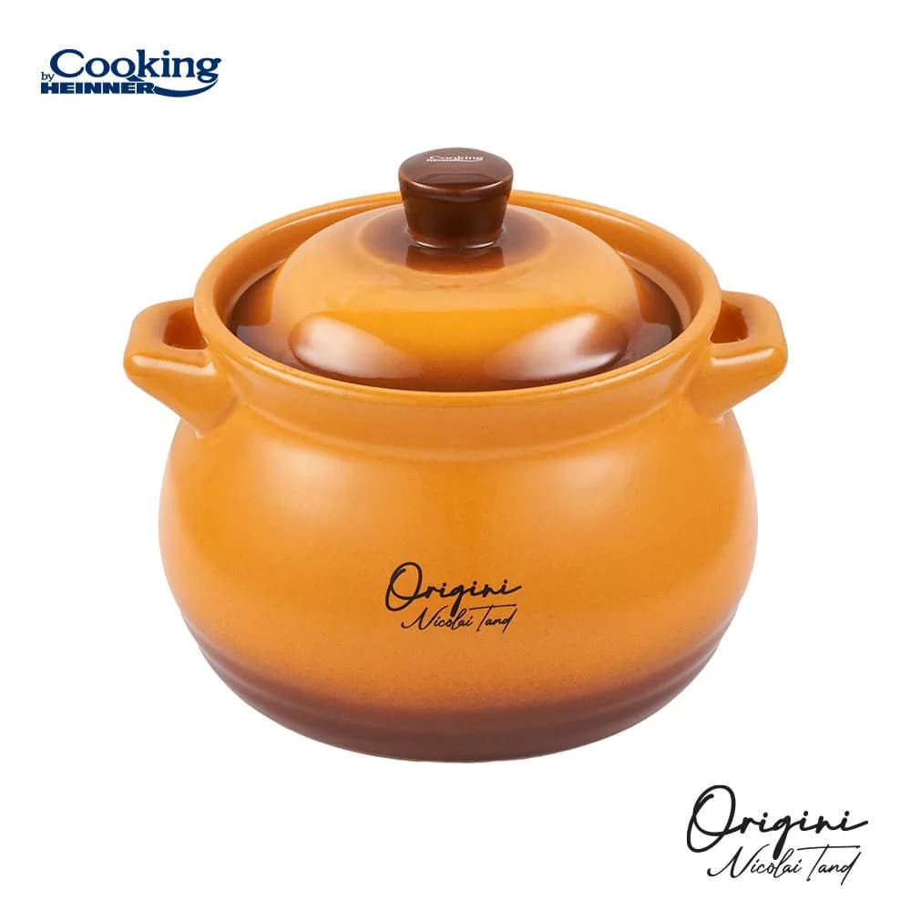 OALA CERAMICA CU CAPAC 12x11 CM, 2 L, NICOLAI TAND, ORIGINI, COOKING BY HEINNER — miniatură