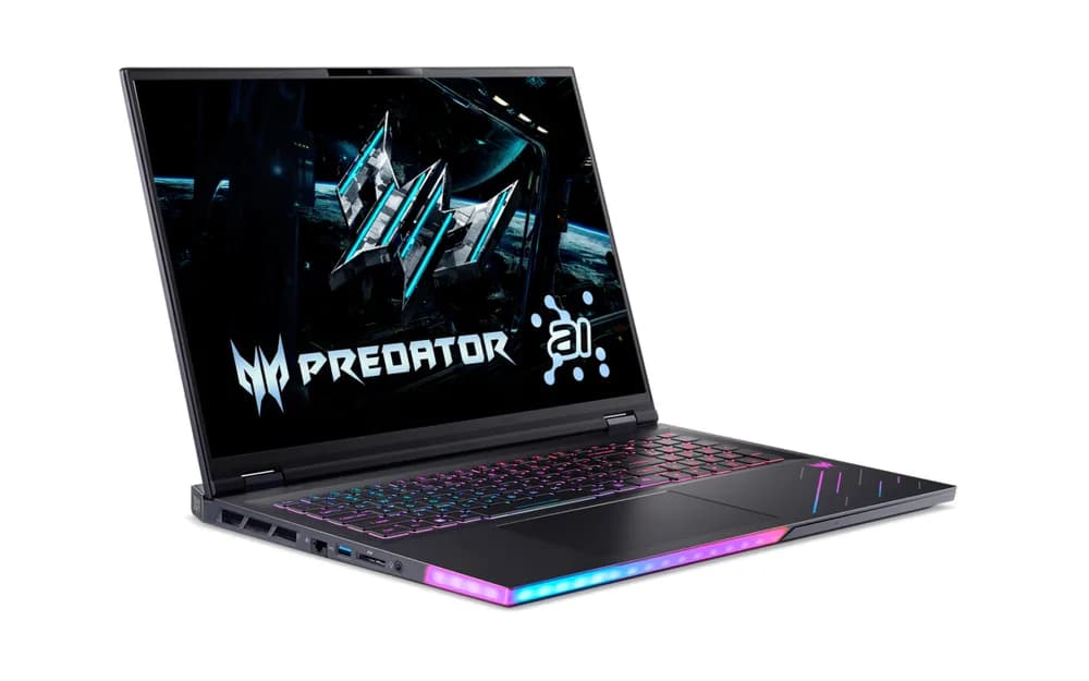Laptop Gaming Acer Predator Helios 18 PH18-73-906Y, cu procesor Intel Core Ultra 9 275HX, 18'' IPS, 32 GB DDR5, 1 TB, NVIDIA GeForce RTX 5080, 16GB GDDR7, Fara OS — miniatură