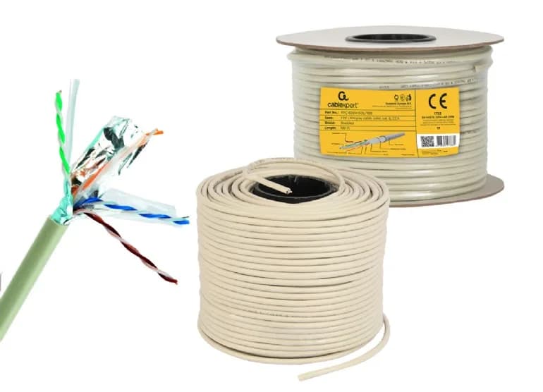 ROLA CABLU FTP GEMBIRD, Cat6. 305m, Cupru-Aluminiu, Solid, AWG23, "FPC-6004-SOL"
