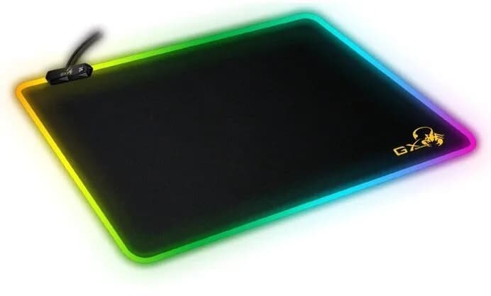 Mouse PAD GENIUS, "GX-Pad 300S RGB", gaming , cu led, cauciuc si material textil, 320 x 270 x 3 mm, negru , iluminat RGB, "31250005400" — miniatură