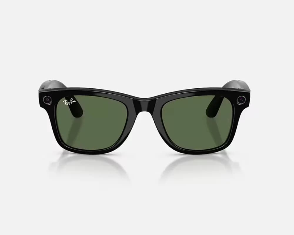 ORW4012 META WAYFARER High Bridge Fit - Shiny Black - G-15 Green Gen 2 — miniatură