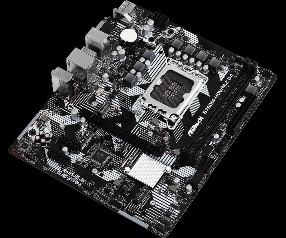 Placa de baza ASRock B760M-HDV/M.2 D4, Socket 1700, DDR4, Micro-ATX — miniatură