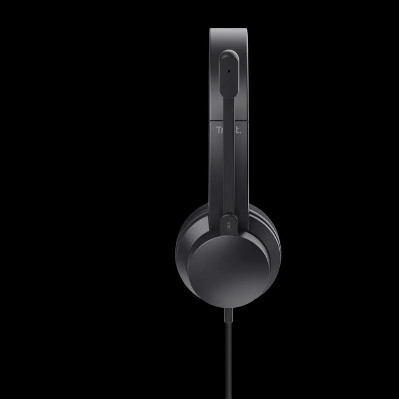 Casti Head-band Trust Ayda, Wired, noise-canceling, Negru — miniatură