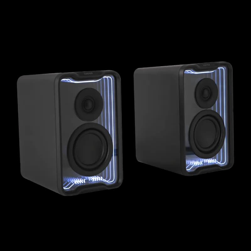 BOXE EDIFIER 2.0, RMS: 30W (2 x 15W), Bluetooth 5.4, USB-A, AUX, black, "QR30-BK" — miniatură