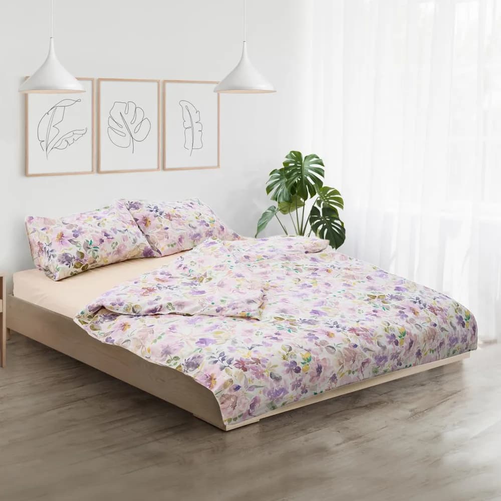 Lenjerie dubla 100% bumbac,4 piese, Alma — miniatură