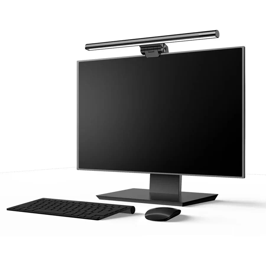 LAMPA MONITOR LED Baseus i-wok,simuleaza lumina naturala a soarelui, alimentare USB Type-C,putere 5W, temperatura culoare 2800K-4000K-5500K,negru "DGIWK-B01" - 6953156225701 — miniatură