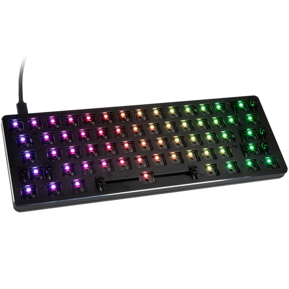 Glorious Barebone GMMK Compact, ANSI Layout, USB-C, RGB, Negru "GMMK-COMPACT-RGB" — miniatură