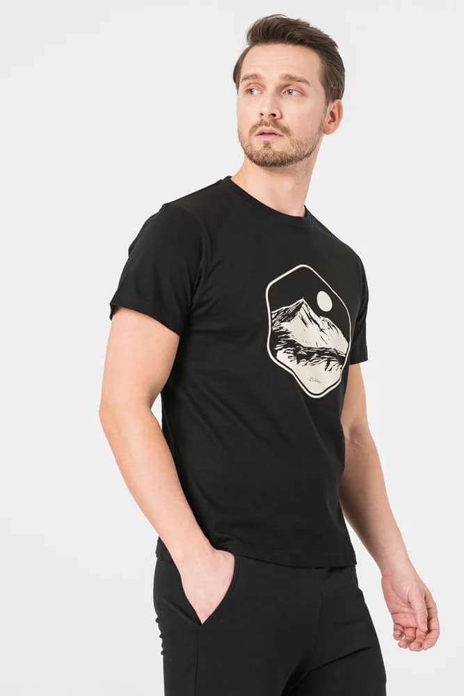 TRICOU CASUAL MOLDOVEANU BARBATI BLACK-M — miniatură