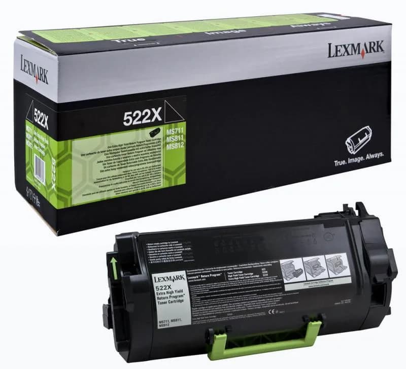 Toner Original Lexmark Black, 52D2X0E, pentru MS811|MS812, 45K, "52D2X0E"