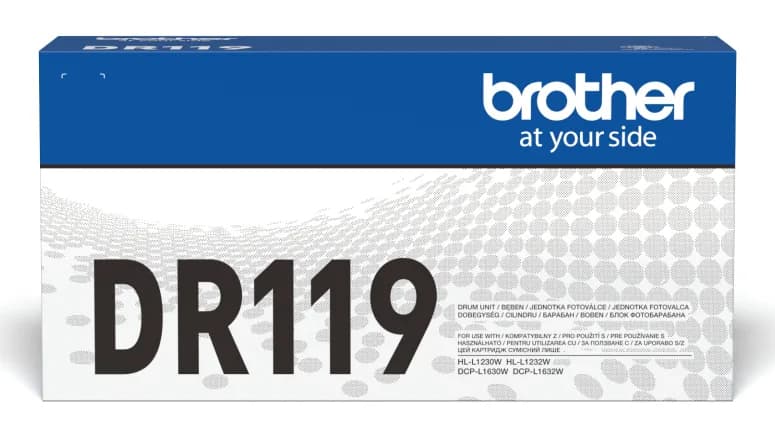 Drum Unit Original Brother Black, DR119, pentru HL-L1230|L1630W10K, incl.TV 0.8 RON, "DR119"
