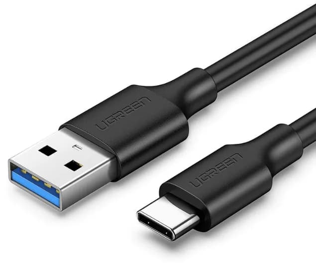 CABLU alimentare si date Ugreen, "US184", Fast Charging Data Cable pt. smartphone, USB 3.0 la USB Type-C 5V/3A, 1.5m, negru "20883" - 6957303828838