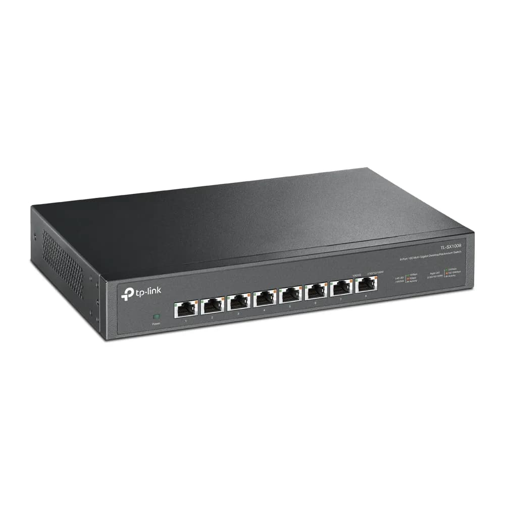 SWITCH TP-LINK 8 porturi 10G carcasa metalica "TL-SX1008" — miniatură