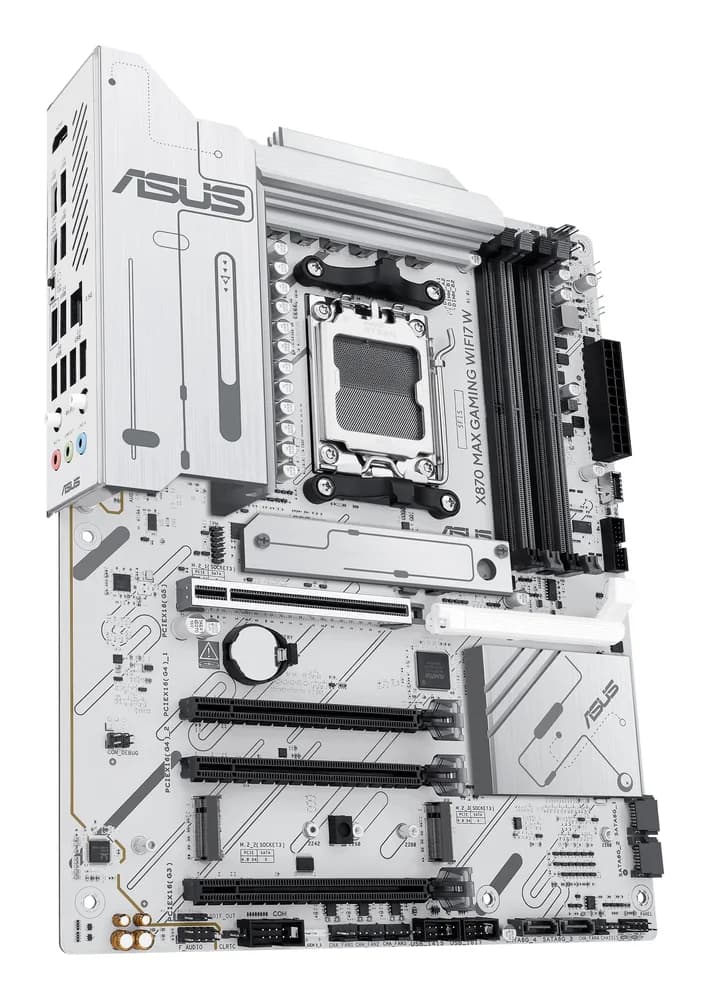 Placa de baza ASUS X870 MAX GAMING WIFI7 W, AMD X870, AM5, ATX, DDR5 "90MB1LZ0-M0EAY0" — miniatură