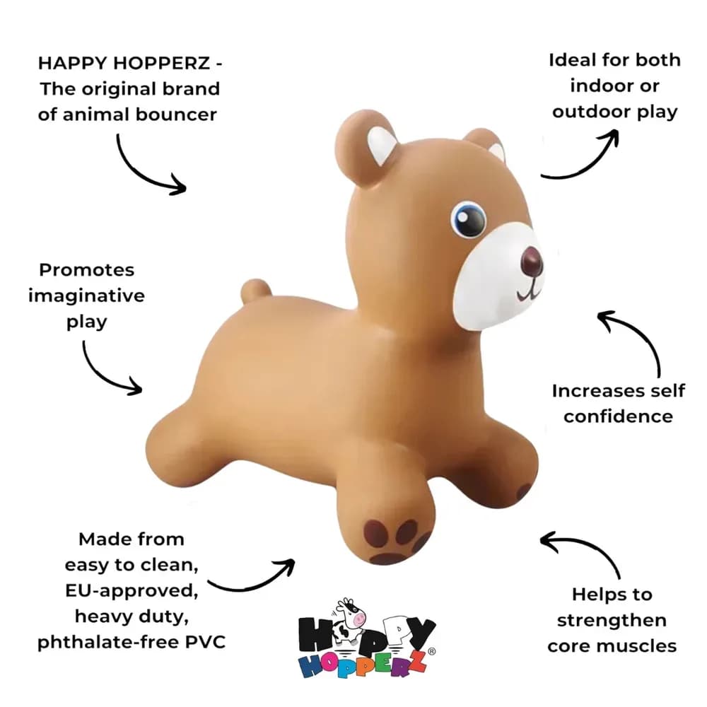 Jucărie gonflabilă săltăreață de călărit Ursulețul Teddy HappyHopperz — miniatură
