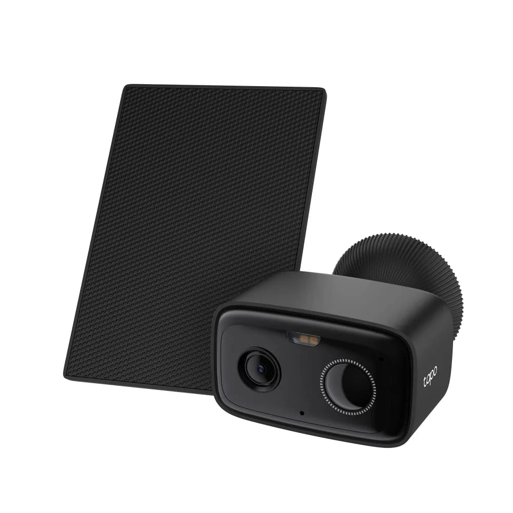 Tapo Solar-Powered Security Camera Kit, Image Sensor: 1/3" Progressive Scan CMOS Sensor, Lens: Focal Length: 3.16mm ±5%, 1080P 2MP (1920×1080 px), frame rate 15 fps — miniatură