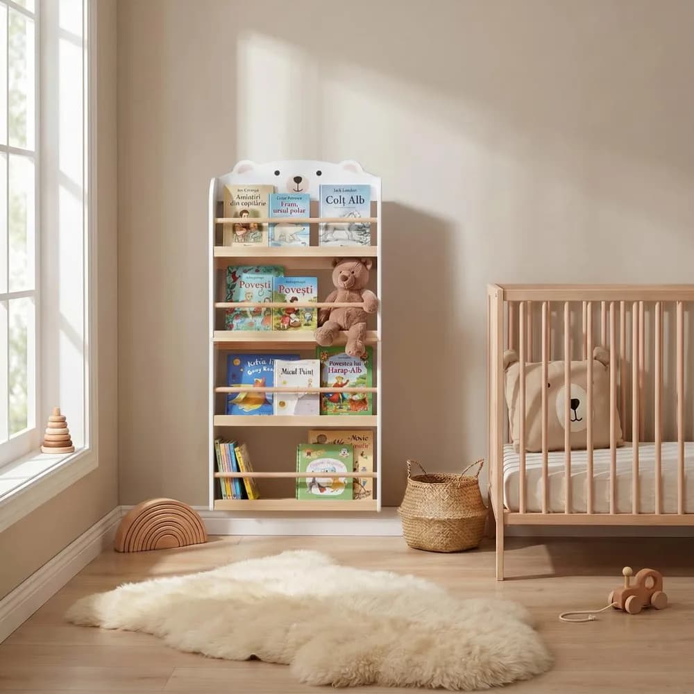 Biblioteca carti si jucarii Bear, U-Grow — miniatură