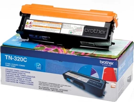 Toner Original Brother Cyan, TN320C, pentru HL-4140|4150|4570|DCP-9270|9055|MFC-9970|9460, 1.5K,"TN320C"