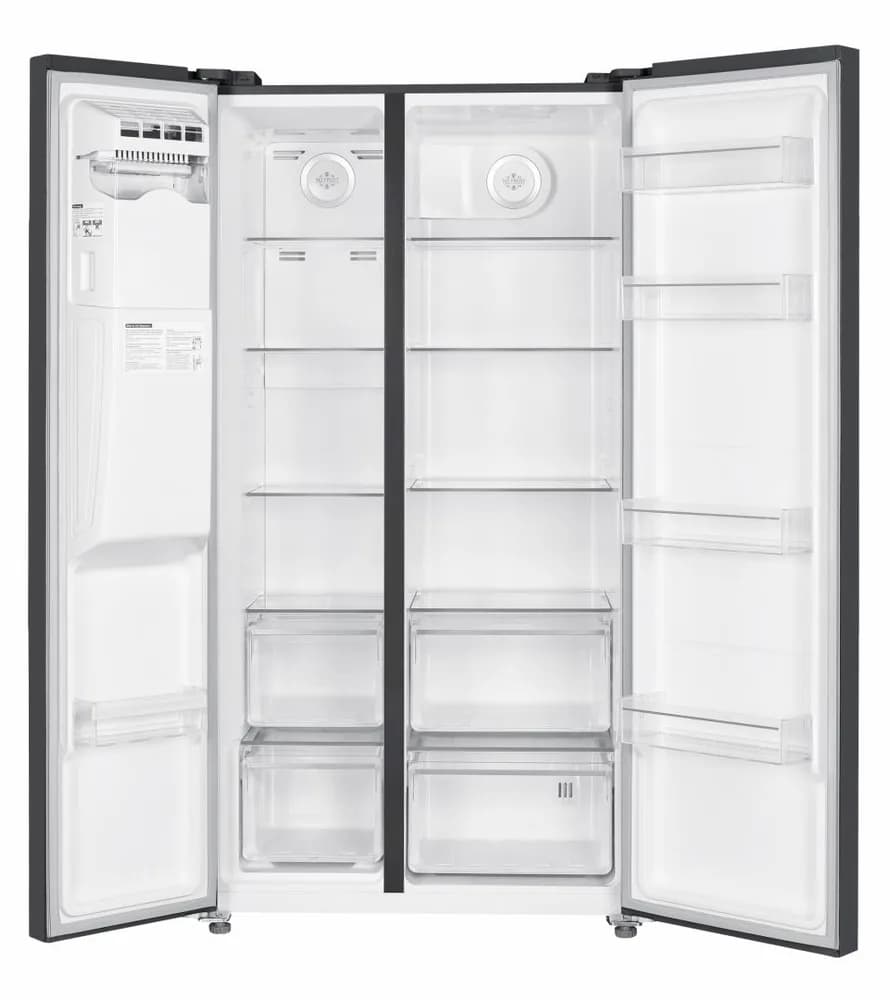 Side by Side HEINNER HSBS-HM513NFIMDXE++, No Frost, 513 L, Clasa E, Dozator apa, Inox antracit — miniatură