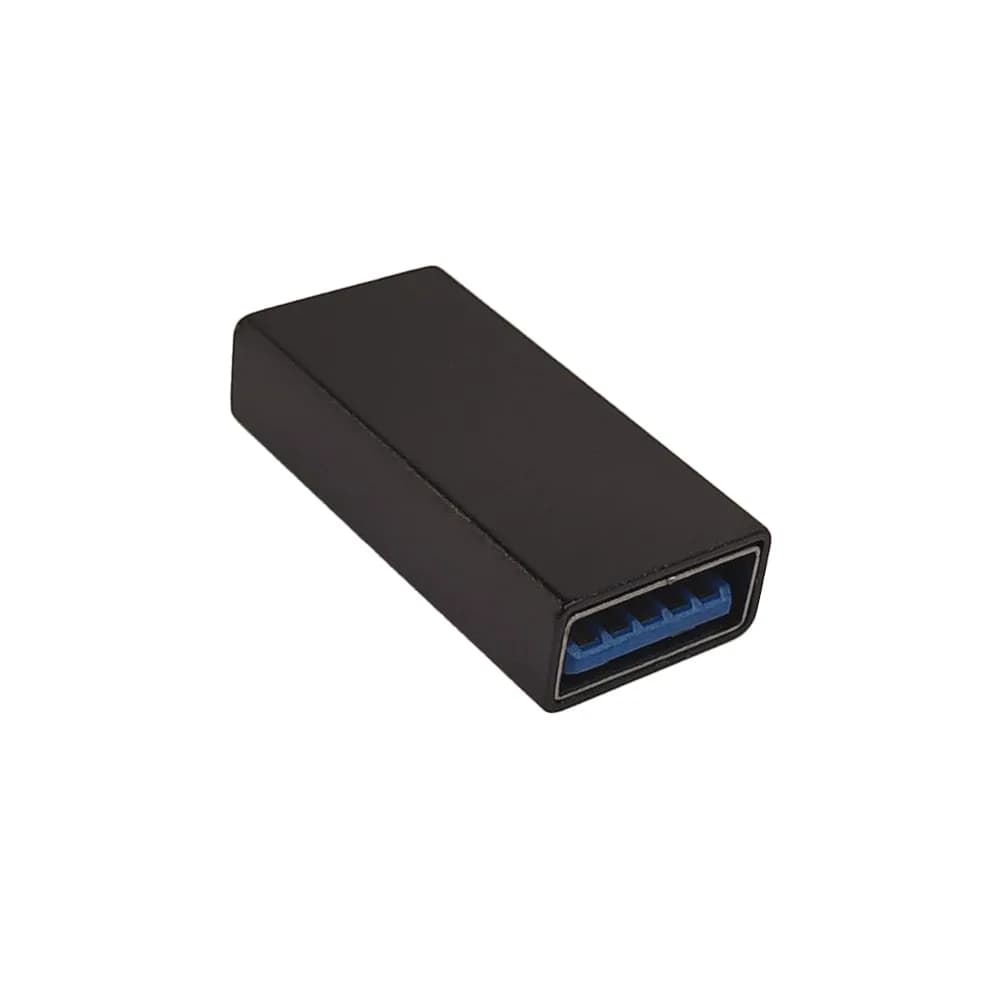 ADAPTOR Spacer pt. smartphone, de la USB 2.0 (Mama) la Type-C (Mama), negru, "SPAD-USBF-TYPECF-01" — miniatură