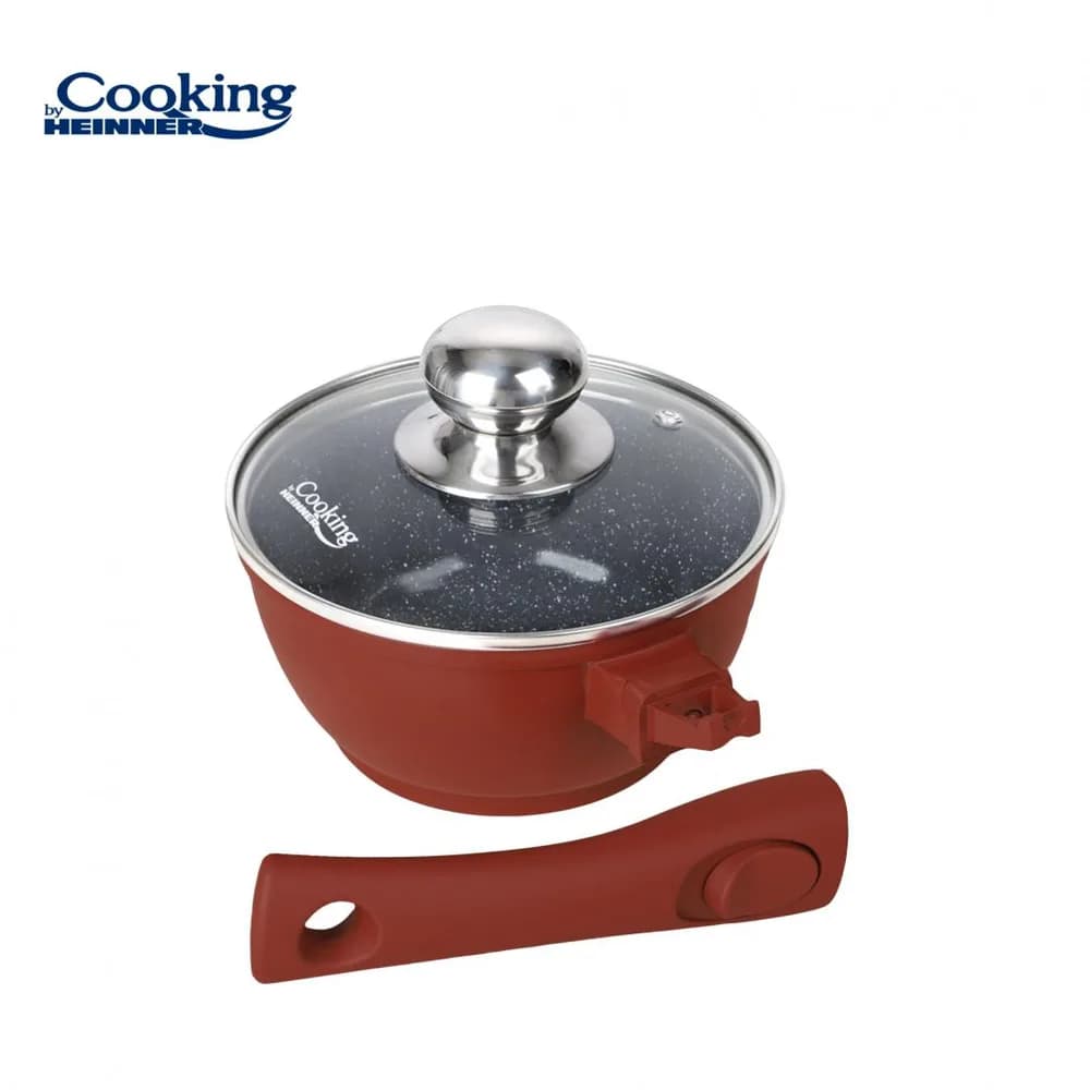 CASEROLA ALUMINIU+CAPAC 16x8CM, 1.3 L, CALABRIA, COOKING BY HEINNER — miniatură