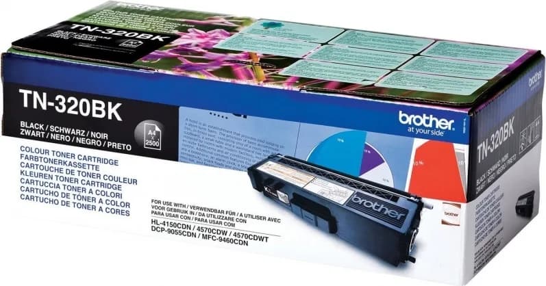 Toner Original Brother Black, TN320BK, pentru HL-4140|4150|4570|DCP-9270|9055|MFC-9970|9460, 2.5K,"TN320BK"