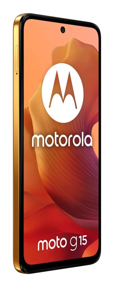 Moto g15, 128GB, 4GB RAM, Dual SIM, 4G, Tri-Camera, Sunrise Orange "PB6E0011PL" — miniatură