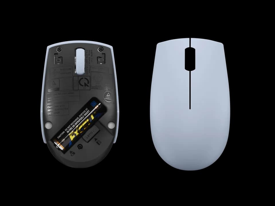 Mouse Wireless LENOVO 300, 1000 dpi, Albastru — miniatură