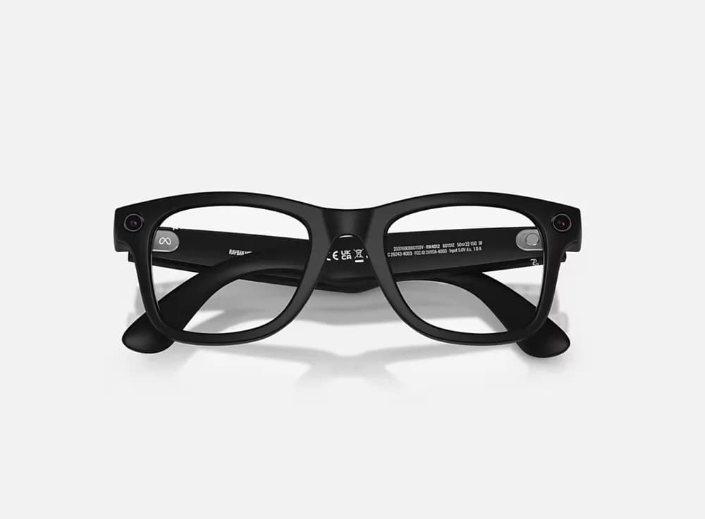 Ray-Ban Meta Wayfarer Gen 2 High Bridge FIT Matte Black Clear/Grey Transitions 50-22 — miniatură
