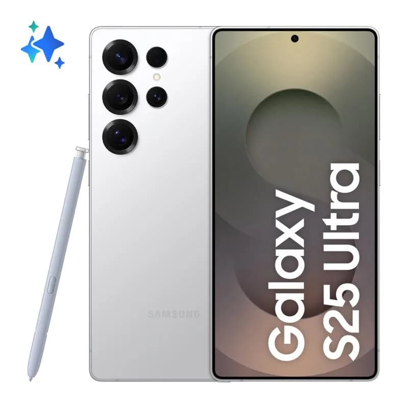 Smartphone Galaxy S25 Ultra 512GB 12GB RAM 5G Dual SIM Titanium WhiteSilver "SM-S938BZSGEUE" — miniatură