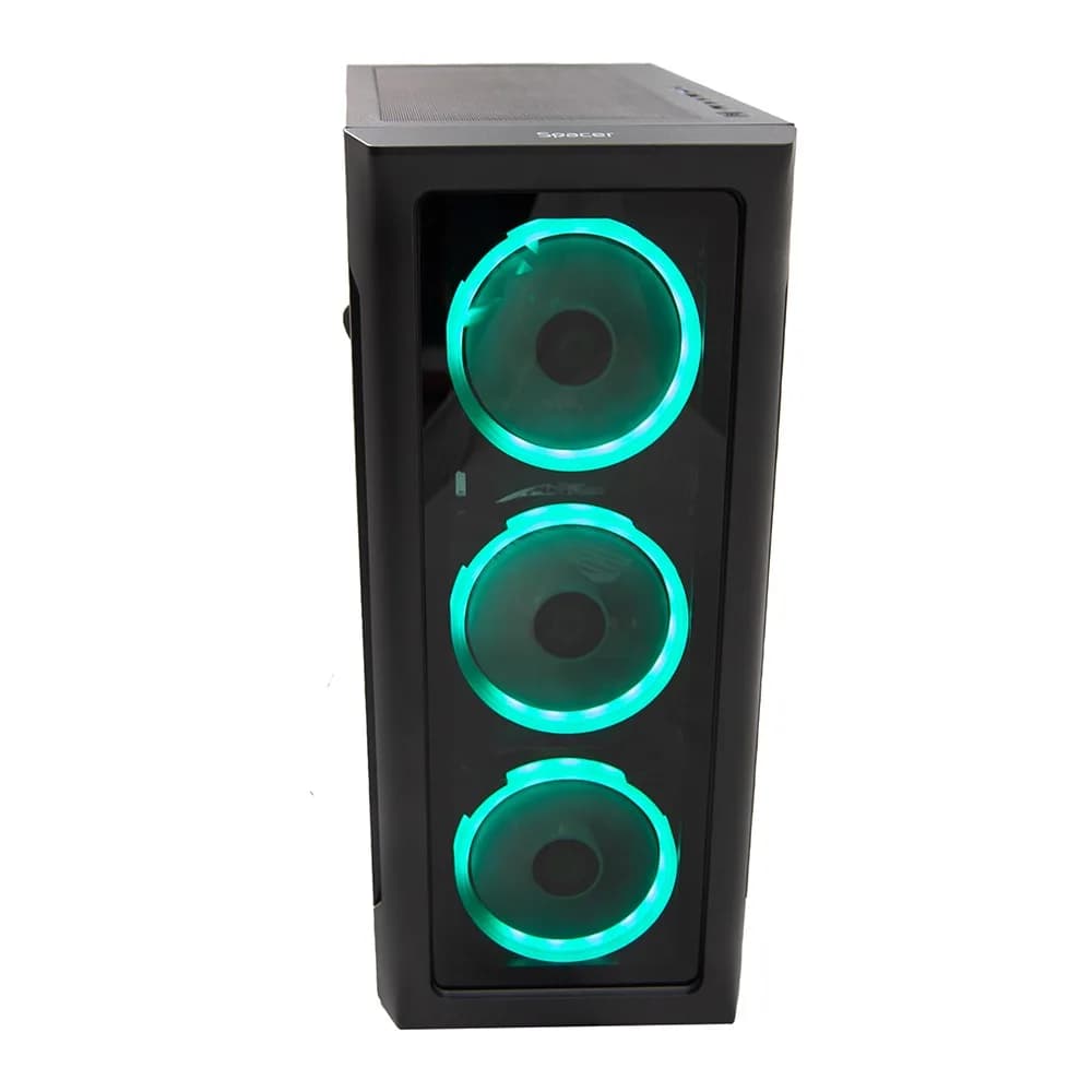 Sistem Desktop PC Gaming Spacer Unbreakable R5, AMD Ryzen 5 7400, 16GB DDR5, 1TB SSD, RX7600 8GB, No Os, Negru," SPACER-Unbreakable-R5.7400-16D5S1T" — miniatură
