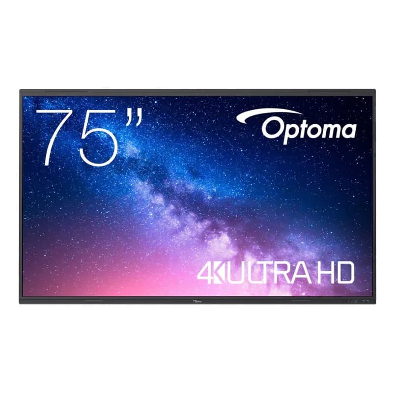Display-tabla interactiva Optoma 75" 5753RK, UHD 4K, 420 cd/m², Android 13, 8GB RAM, 64GB ROM, difuzoare 2x18W