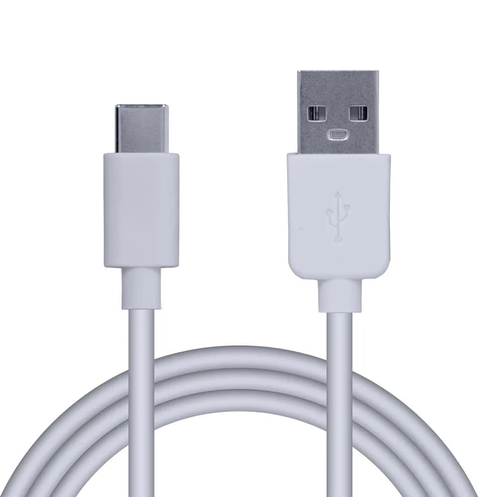 CABLU alimentare si date SPACER, pt. smartphone, USB 2.0 (T) la Type-C(T), PVC,2.1A,Retail pack, 1.8m, alb, "SPDC-TYPEC-PVC-W-1.8"