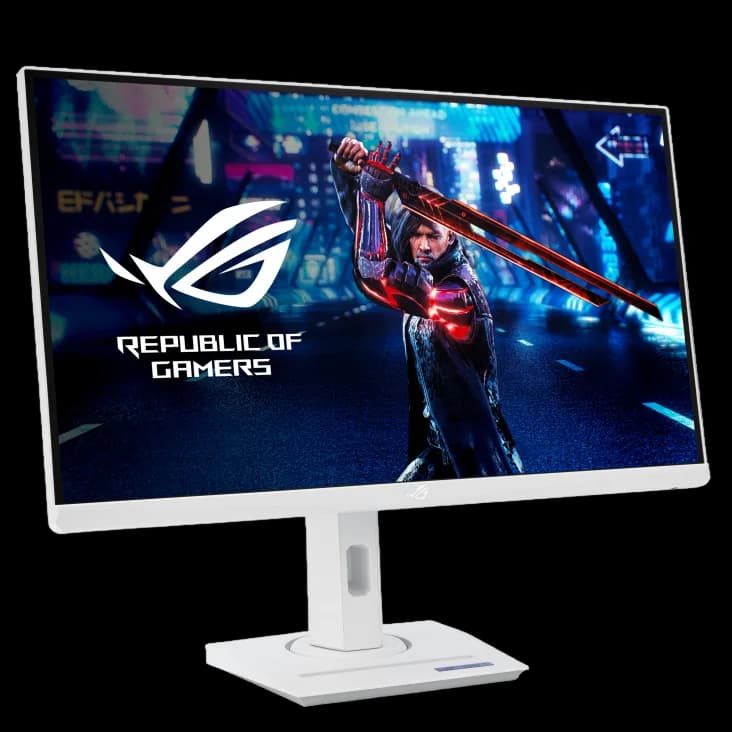 Monitor Asus ROG Strix XG27ACS-W Gen2 (XG27ACSR-W), 27", Fast IPS, QHD, 2560 x 1440, HDMI, DisplayPort, USB-C PD 15W, AMD FreeSync Premium, Pivot, 220 Hz, 1ms, Alb 90LM0D12-B01171 "XG27ACSR-W" — miniatură