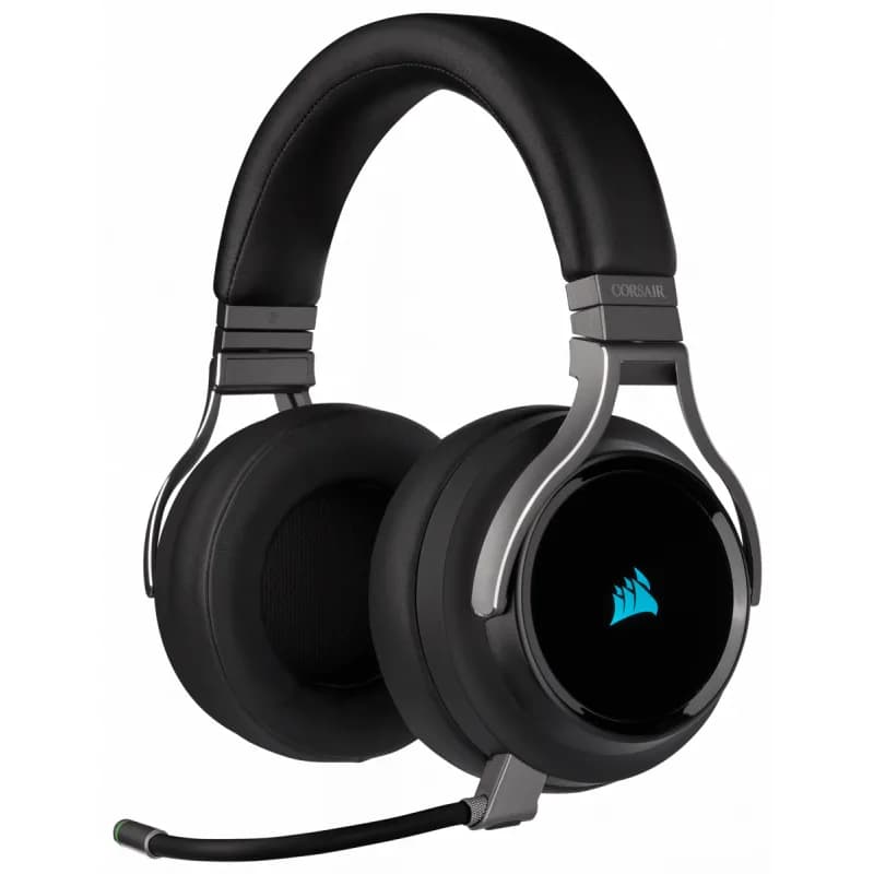 Casti Gaming Head-band Corsair Virtuoso RGB, Wireless/Wired, Negru