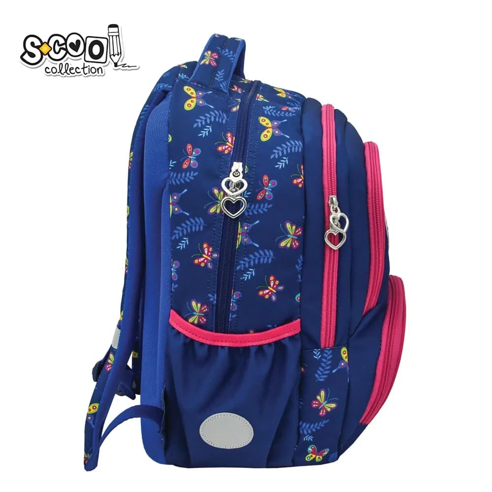 Ghiozdan ergonomic, compartiment laptop, 42x31x16 cm, BUTTERFLY - S-COOL — miniatură