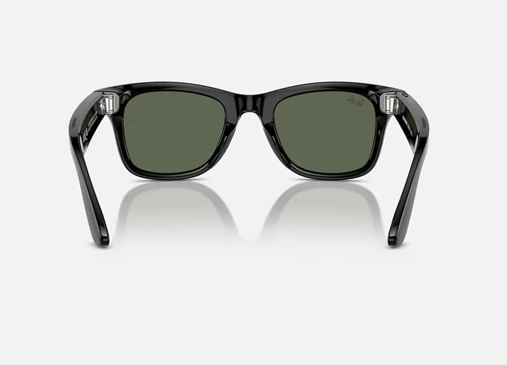 Ray-Ban Meta Wayfarer AI Glasses Shiny Black/G-15 Green — miniatură
