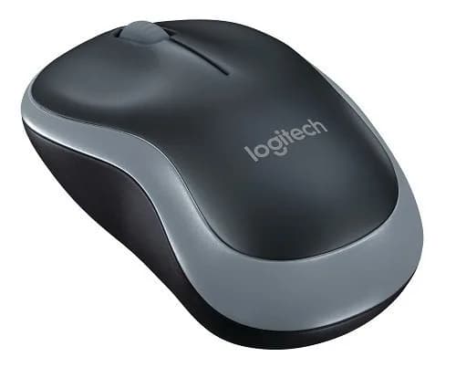 MOUSE LOGITECH, "M185", PC sau NB, wireless, 2.4GHz, optic, 1000 dpi, butoane/scroll 3/1, gri, "910-002235"